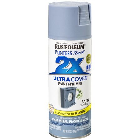 Rust-Oleum Spray Paint, Slate Blue, Satin, 12 Oz 249066